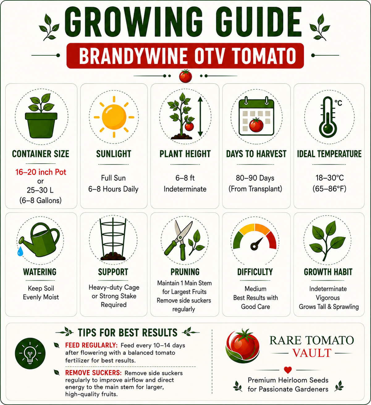 Brandywine OTV Tomato (Classic Heirloom)