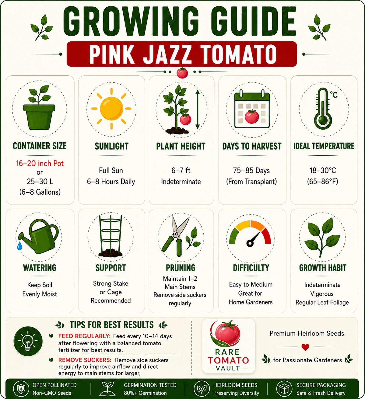 Pink Jazz Tomato (Artisan Heirloom)